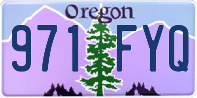 OR license plate 971FYQ