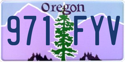 OR license plate 971FYV