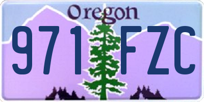 OR license plate 971FZC