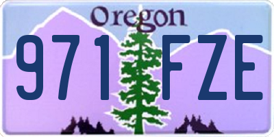 OR license plate 971FZE