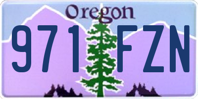 OR license plate 971FZN