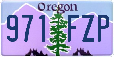 OR license plate 971FZP