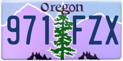 OR license plate 971FZX