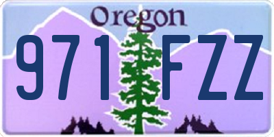 OR license plate 971FZZ