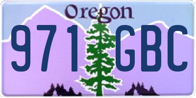 OR license plate 971GBC