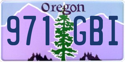OR license plate 971GBI