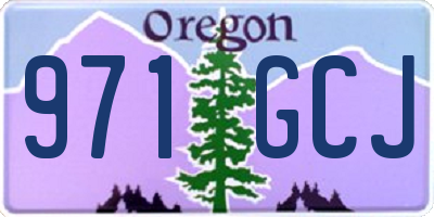 OR license plate 971GCJ