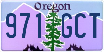OR license plate 971GCT