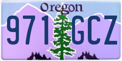 OR license plate 971GCZ