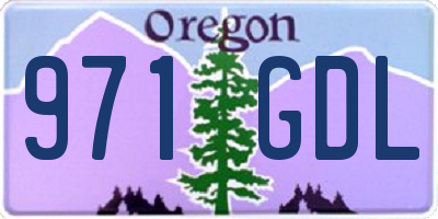OR license plate 971GDL