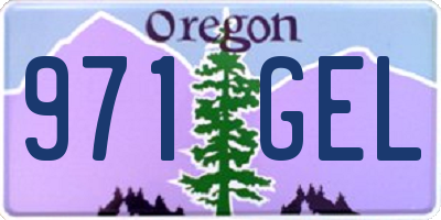 OR license plate 971GEL
