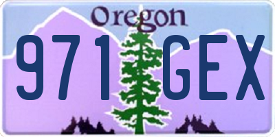 OR license plate 971GEX