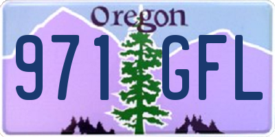 OR license plate 971GFL