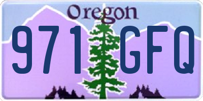 OR license plate 971GFQ