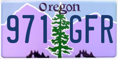 OR license plate 971GFR