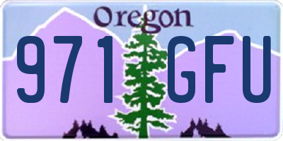 OR license plate 971GFU