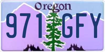 OR license plate 971GFY