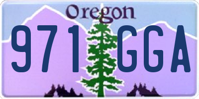 OR license plate 971GGA