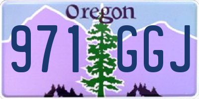 OR license plate 971GGJ