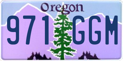 OR license plate 971GGM