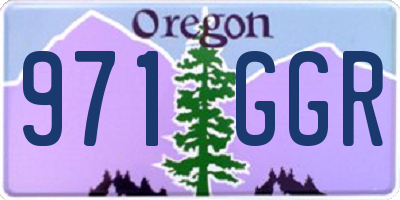 OR license plate 971GGR