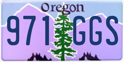 OR license plate 971GGS