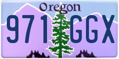 OR license plate 971GGX