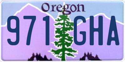 OR license plate 971GHA