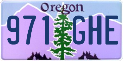 OR license plate 971GHE