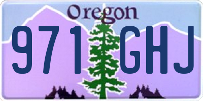 OR license plate 971GHJ