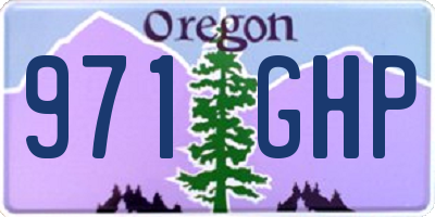 OR license plate 971GHP
