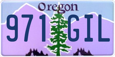 OR license plate 971GIL