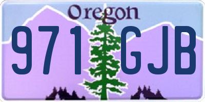 OR license plate 971GJB