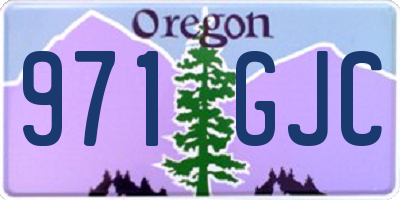 OR license plate 971GJC