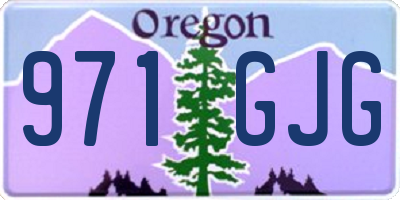 OR license plate 971GJG