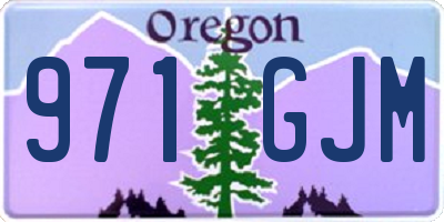 OR license plate 971GJM