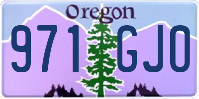 OR license plate 971GJO