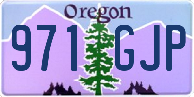 OR license plate 971GJP