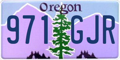 OR license plate 971GJR