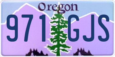 OR license plate 971GJS