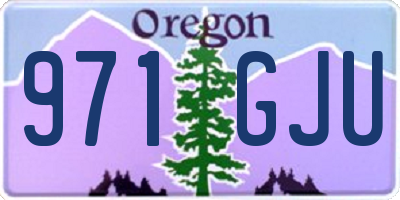 OR license plate 971GJU