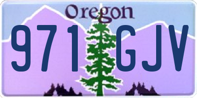 OR license plate 971GJV