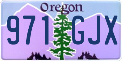 OR license plate 971GJX