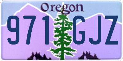 OR license plate 971GJZ