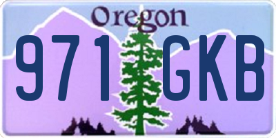 OR license plate 971GKB