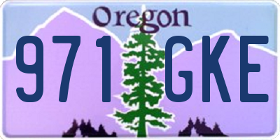 OR license plate 971GKE