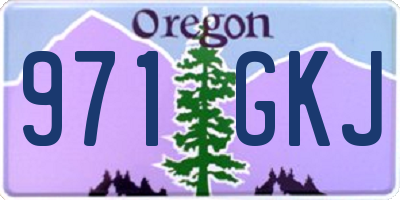 OR license plate 971GKJ