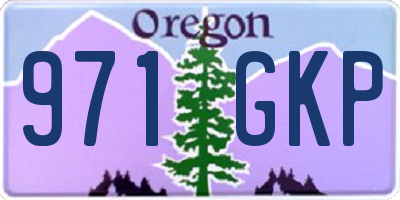 OR license plate 971GKP