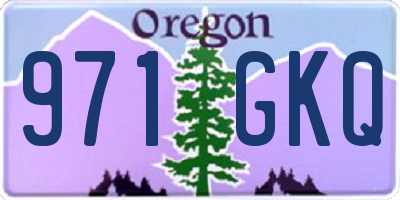 OR license plate 971GKQ