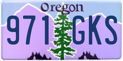 OR license plate 971GKS